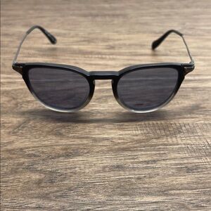 Oliver People Stylish Black Round Reader Sunglasses